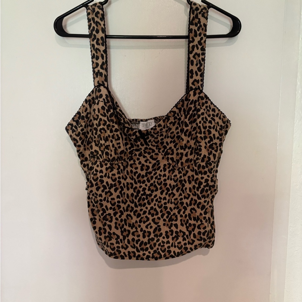 Leopard Print Women's Top